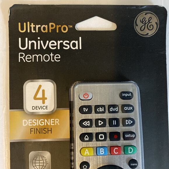 New in package GE UltraPro silver 4 device designer finish Universal remote - Picture 2 of 5
